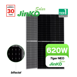 แผงโซล่าเซลล์ Jinko 620W N-type Mono Tiger Neo N-type 78HL4-(V) 620Watt