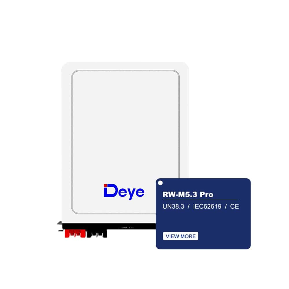 Deye RW-M5.3 Pro is a state-of-the-art Lithium Iron Phosphate (LFP) battery - Image 1