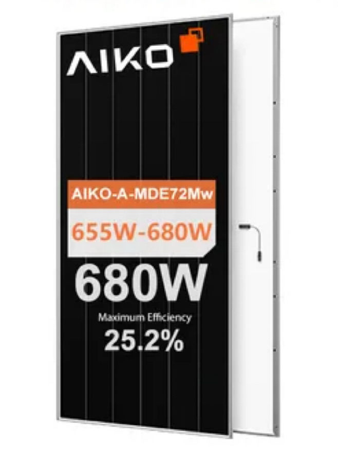 แผงเซลล์แสงอาทิตย์ AIKO รุ่น A-MDE72MW ชนิด N โมดูล ABC สำหรับระบบพลังงาน 680W - Image 2